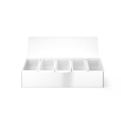 Držák na dochucovadla, BarUp, 5 kontenery, 375x140x(H)90mm | 552100